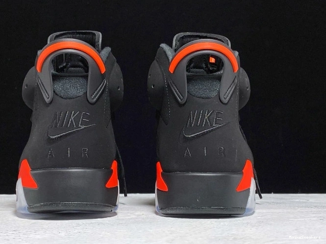 MaikeSneakers OG Infrared Air 6 Jordan Black 384664-060 Retro 0730